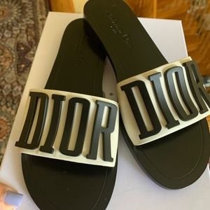 Dior Sandals in off white color brand new never worn comes with box shoe bags.